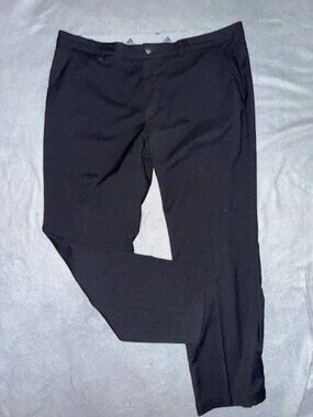 Adidas Men’s Black Athletic Pants Size L Stretch Golf Pant Logo 42 W